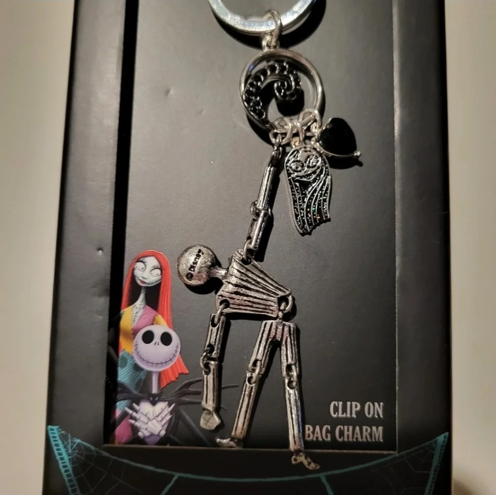 🖤▪️Nightmare Before Christmas ▪️Skeleton Keychain with Clip